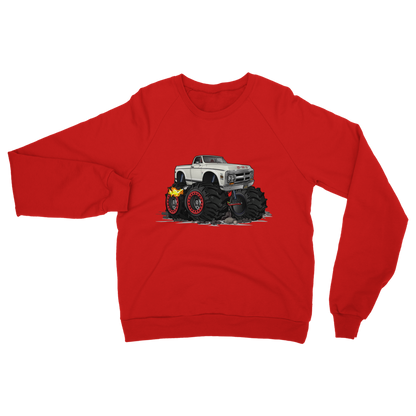 1972 GMC 4x4 Pickup Monster Truck with Rocks Car Art Classic Adult Sweatshirt