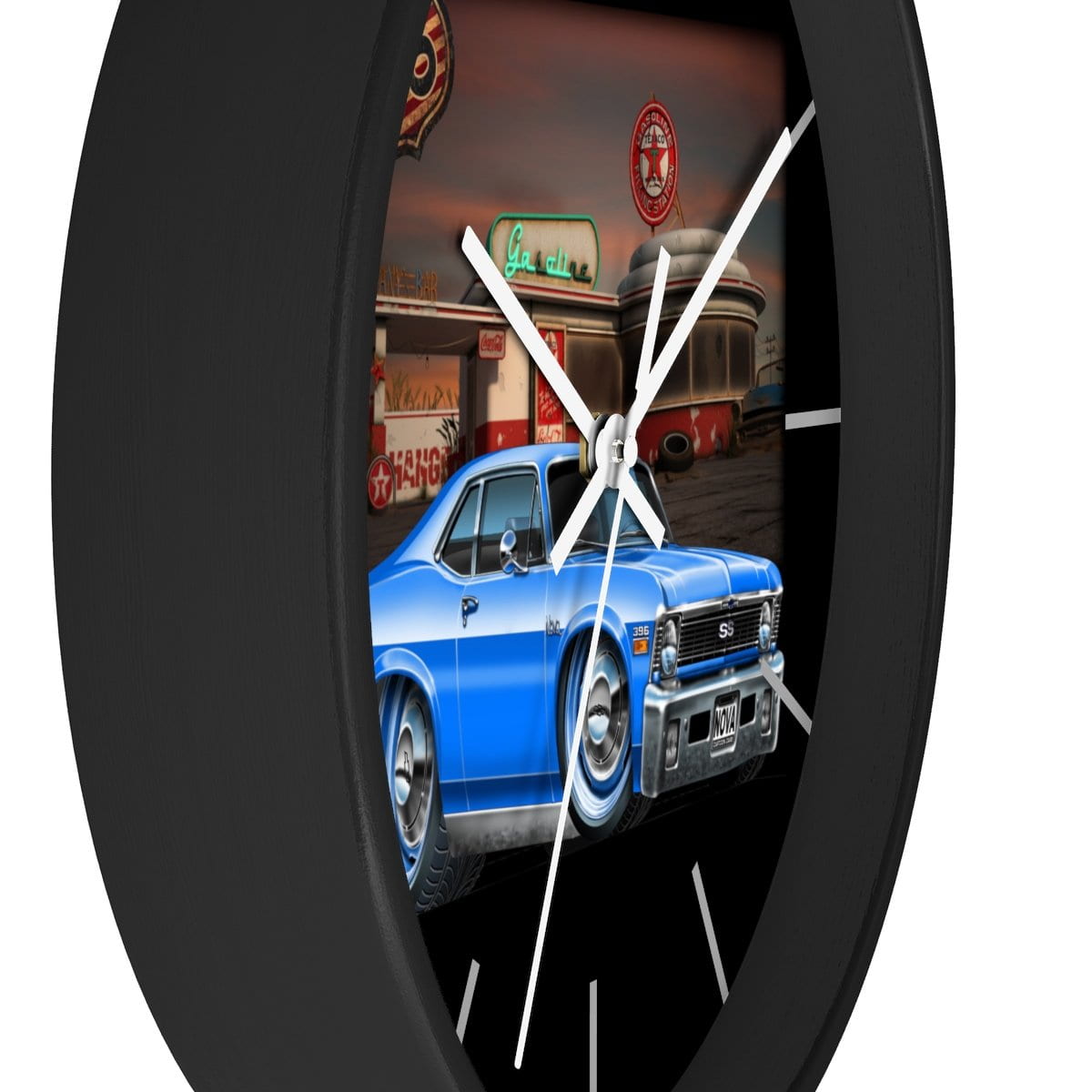 1971 Chevi Nova Texaco Wall clock