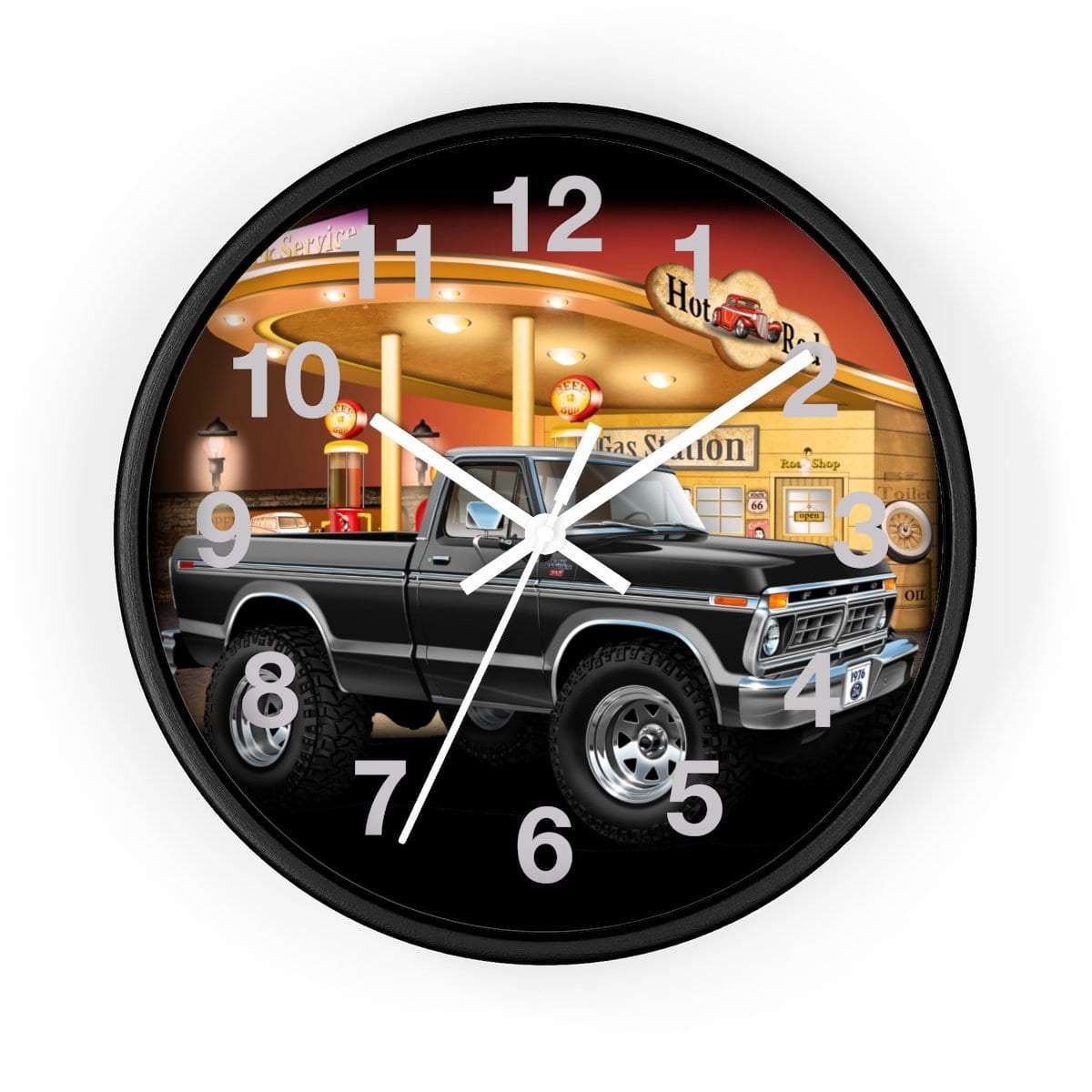 1976 F-150 Ranger XLT 4x4 Pickup Truck Wall clock