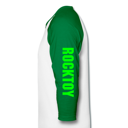 Baseball T-Shirt - white/kelly green