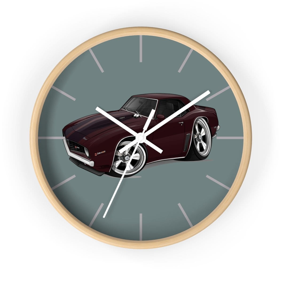 1969 Camaro Z28 Muscle Car Art Wall clock
