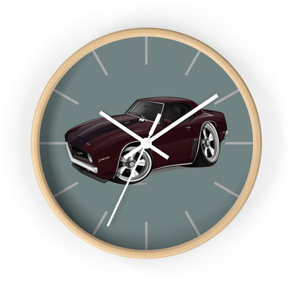 1969 Camaro Z28 Muscle Car Art Wall clock