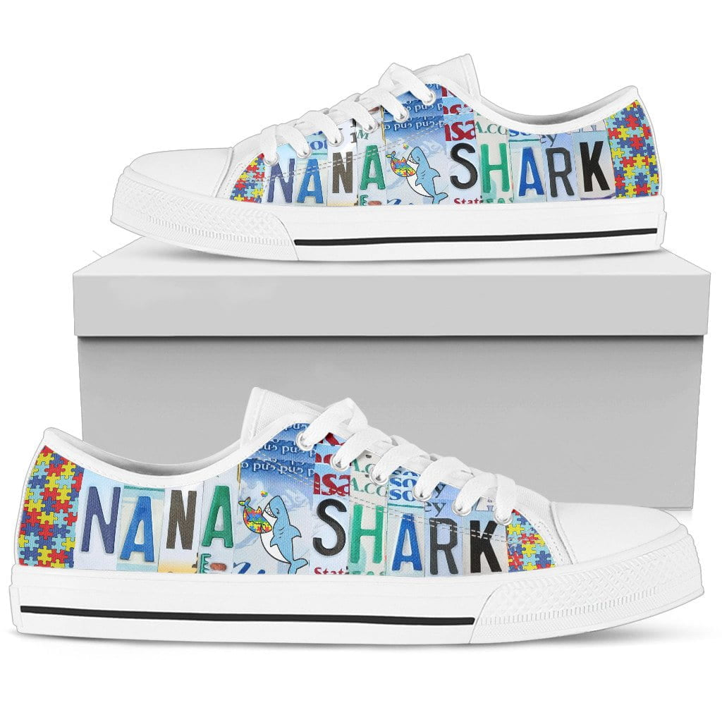 Nana Shark Low Top Womens Tennis Shoes