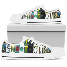 Shoot Like A Girl Low Top Womens Tennis Shoes White