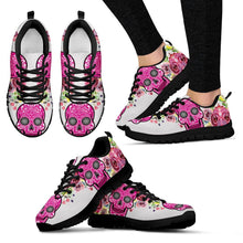 Floral Skull Women's Sneakers