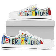 Beer Fridge Low Top Mens Tennis Shoes White