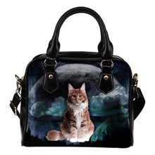 Cat Planet Shoulder Handbag