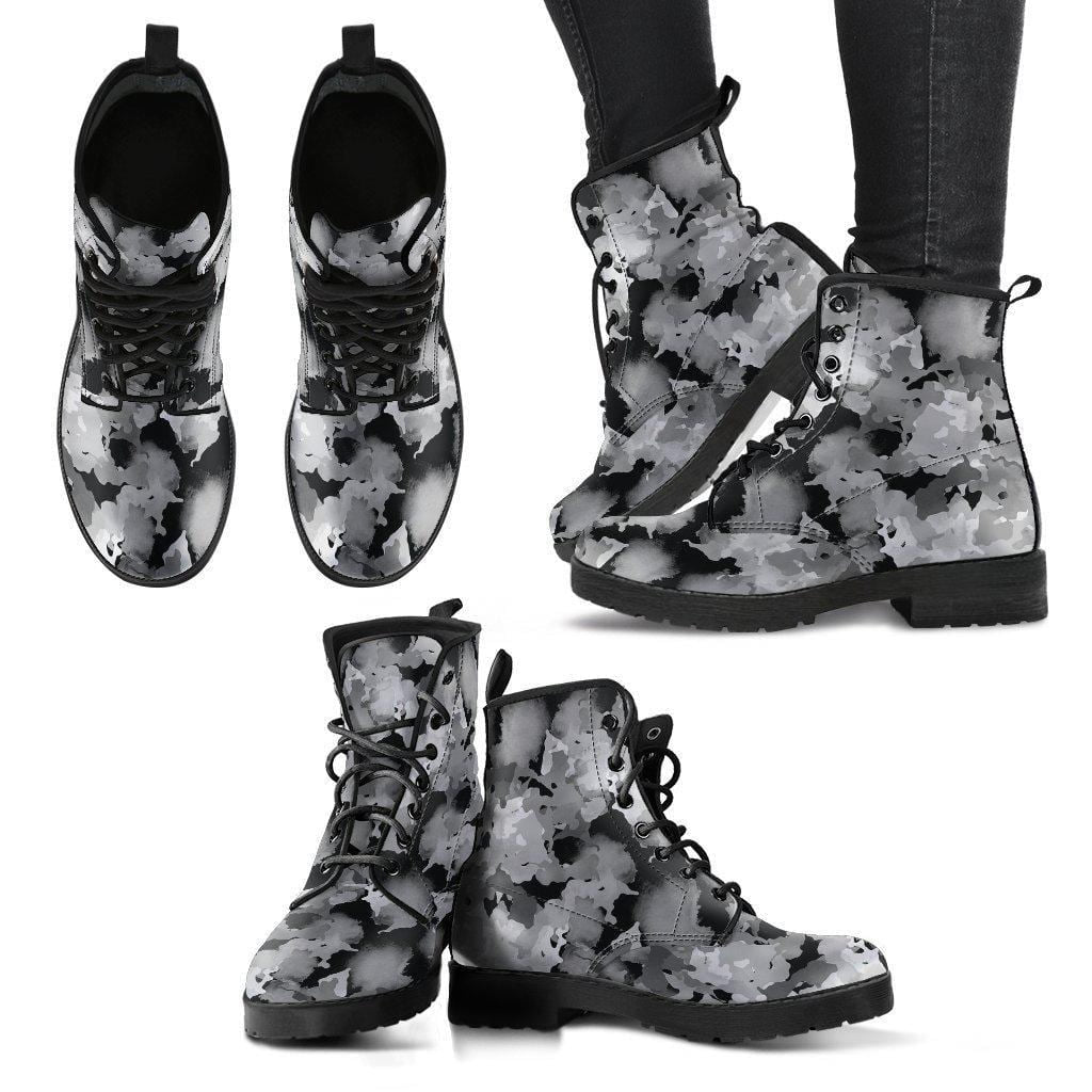 Camouflage Women's Leather Boots