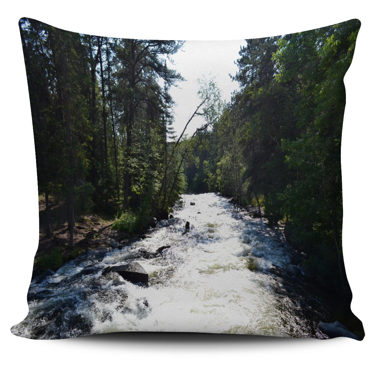 Relaxing Rapids Pillow Cover