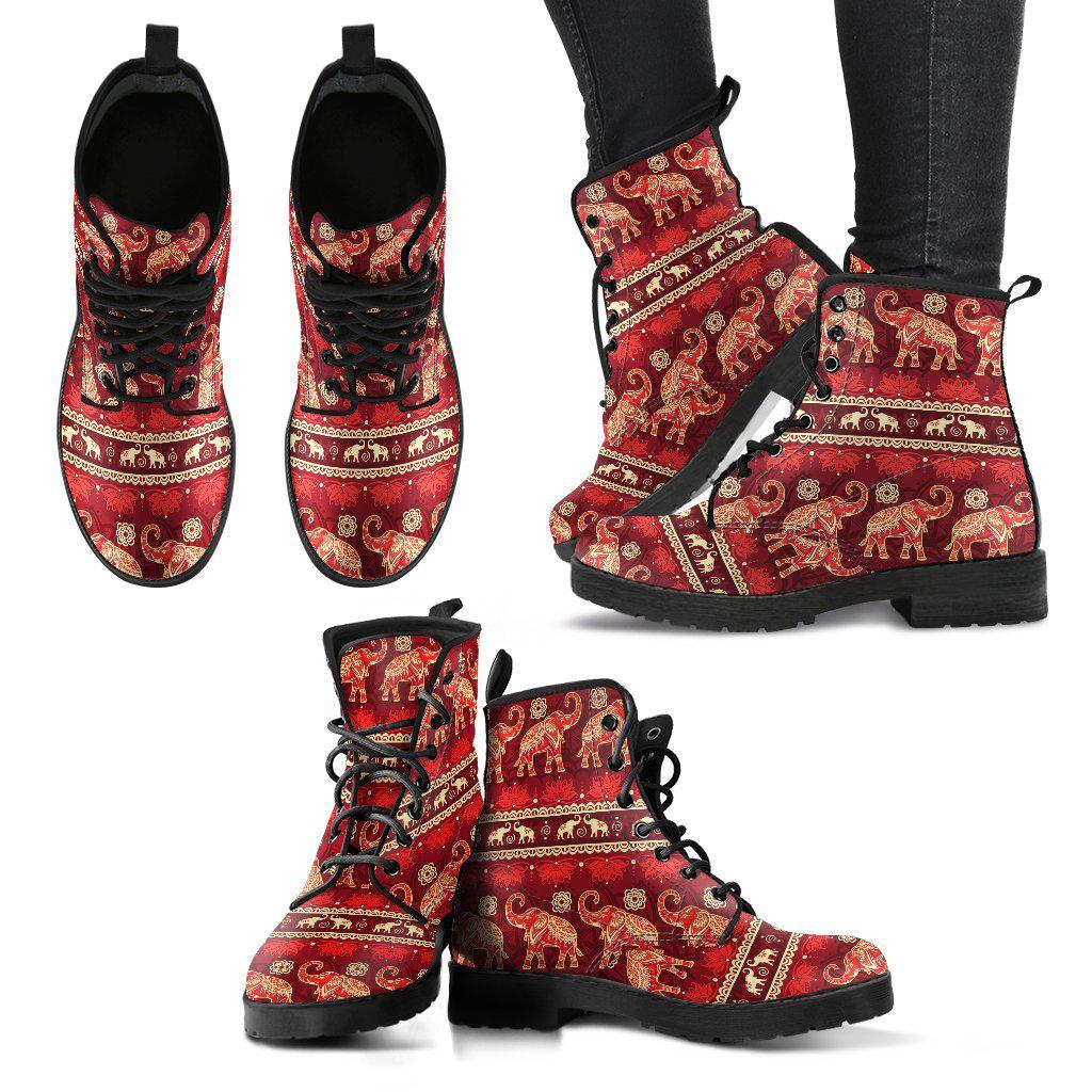Elephant Lotus Women's Leather Boots