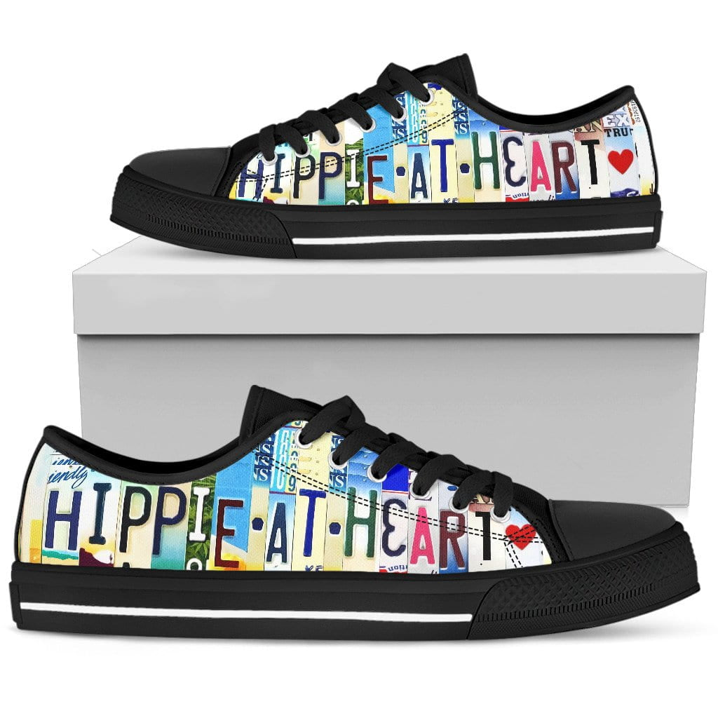 Hippie At Heart Low Top Womens Tennis Shoes