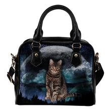 Cat Planet Shoulder Handbag