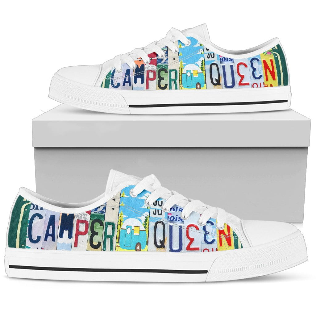 Camper Queen Low Top Womens Tennis Shoes White