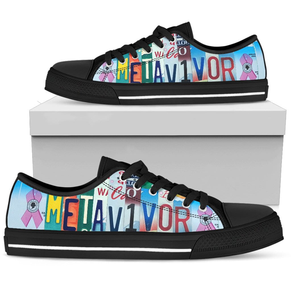 Metavivor Low Top Womens Tennis Shoes Black