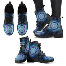 Fractal Mandala Women's Leather Boots