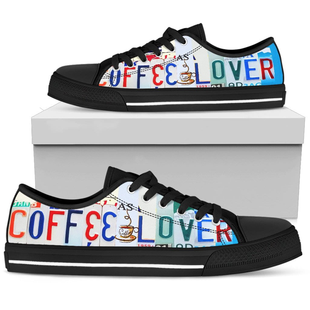 Coffee Lover Low Top Womens Tennis Shoes