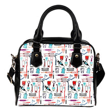 Dental Tools Pattern Shoulder Handbag