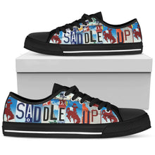 Saddle Up Low Top Mens Tennis Shoes Black