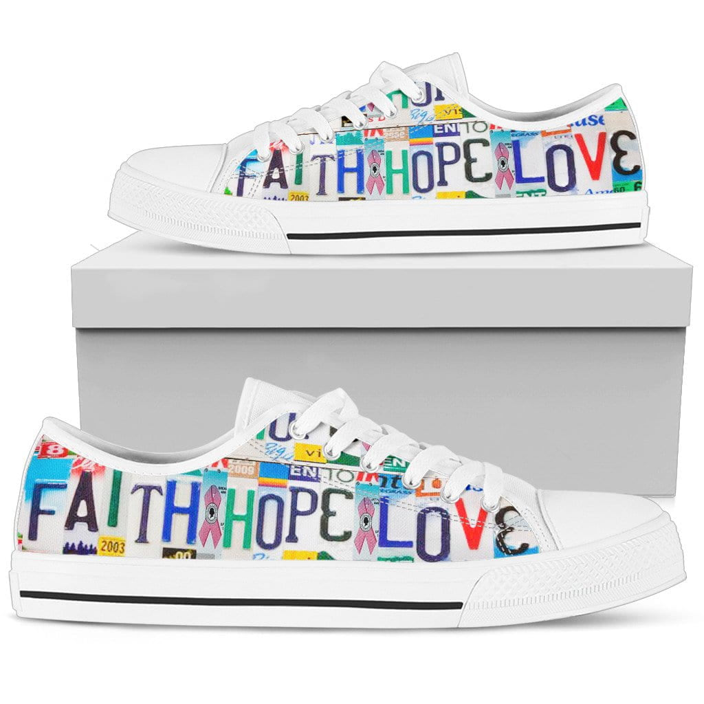 Faith Hope Love Low Top Womens Tennis Shoes