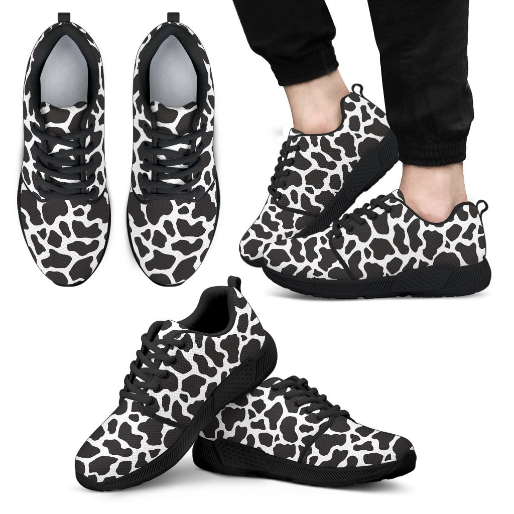 Cow Animal Print Mens Sneakers