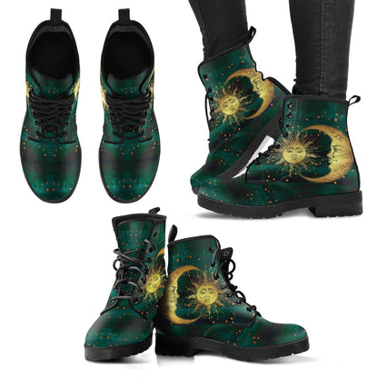 Sun and Moon 6 Handcrafted Boots