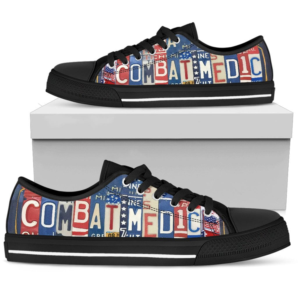 Proudly Served Low Top Mens Tennis Shoes Black