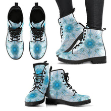 Fractal Mandala Women's Leather Boots