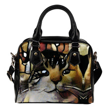 Art Cat Shoulder Handbag