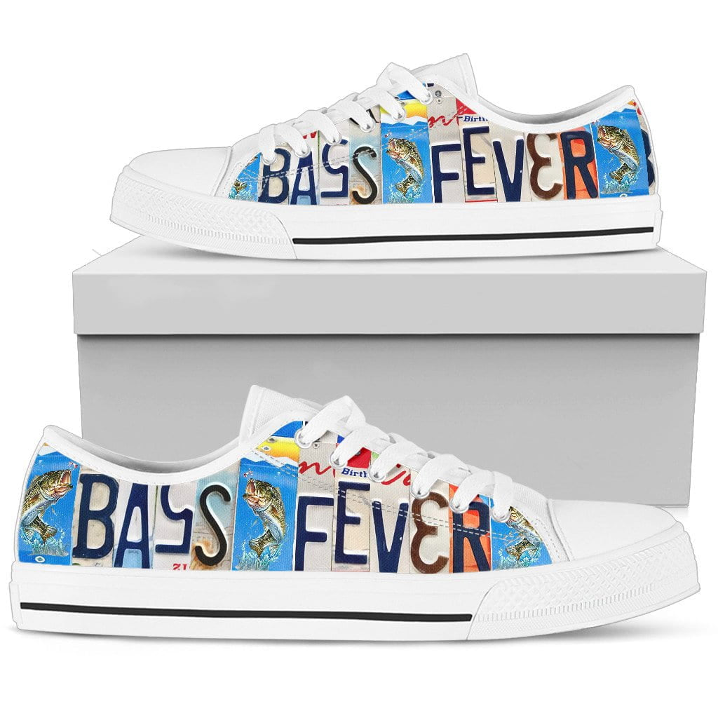 Bass Fever Low Top Womens Tennis Shoes White