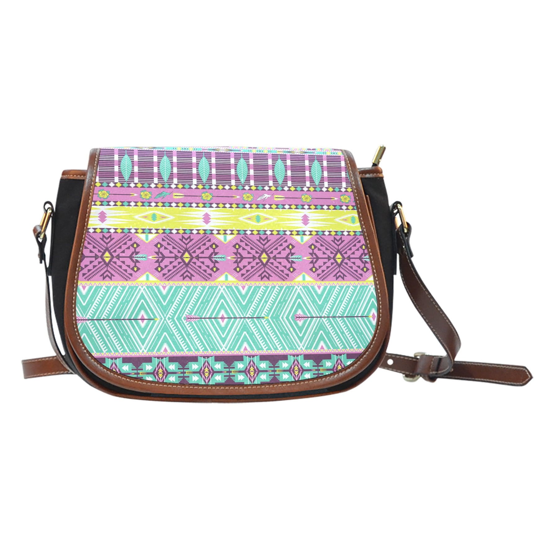Boho Tribe Canvas Saddle Bag
