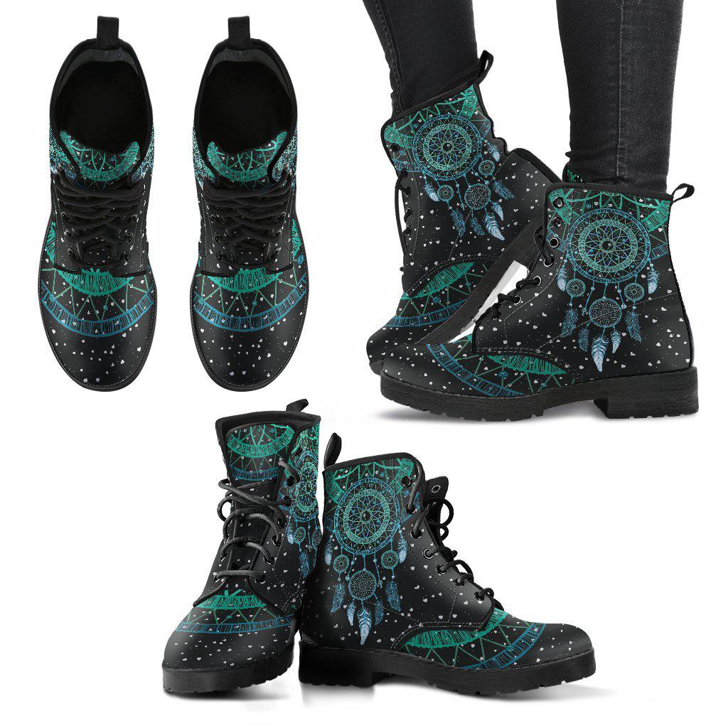 Dream Catcher Mandala Women's Leather Boots