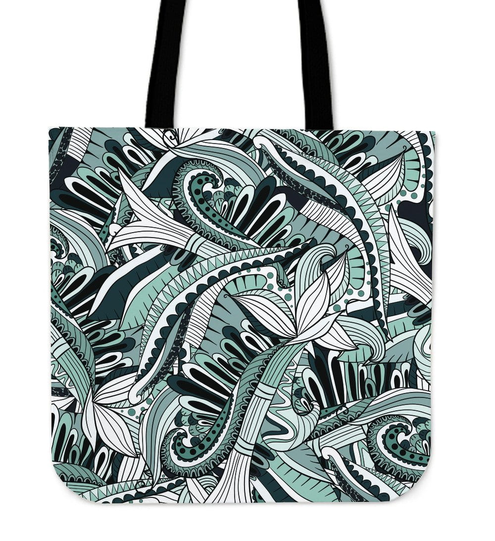 Funky Patterns in Blacks - Cloth Tote Bag