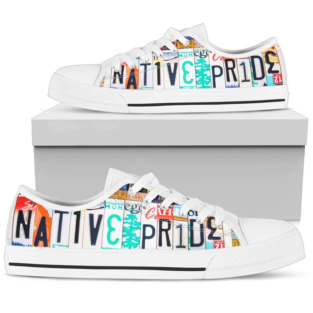 Native Pride Low Top Womens Tennis Shoes White