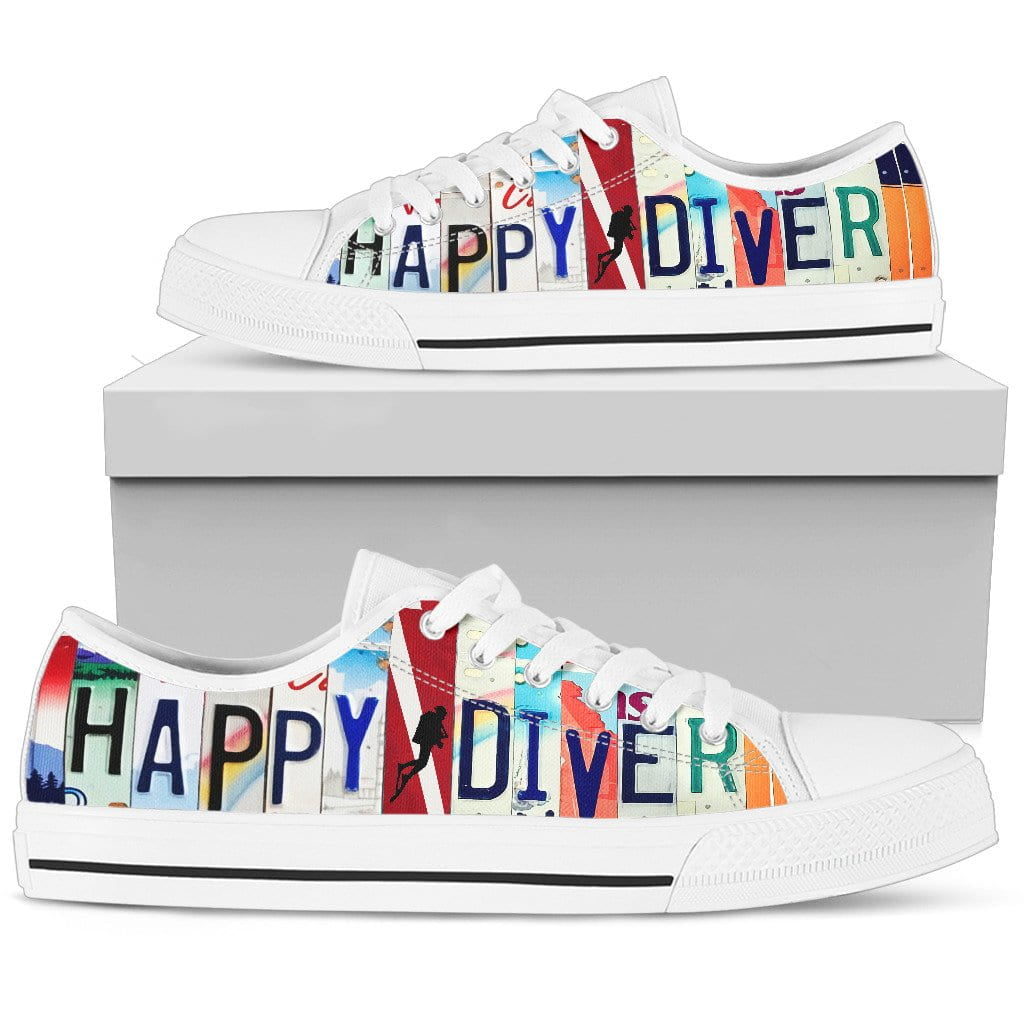 Happy Diver Low Top Mens Tennis Shoes