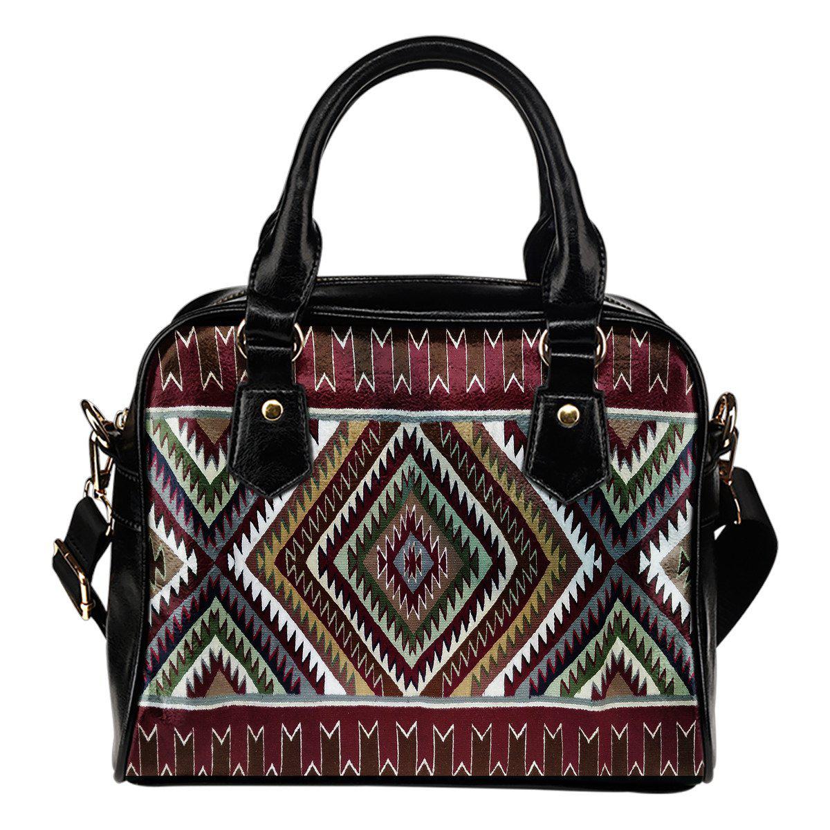 Native Rug Design Shoulder Handbag