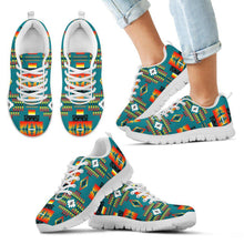 Seven Tribes Teal Sopo Sneakers White Sole