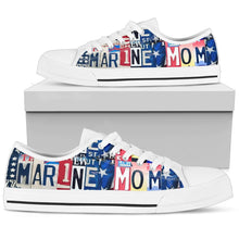 Proud Marine Mom Low Top Womens Tennis Shoes