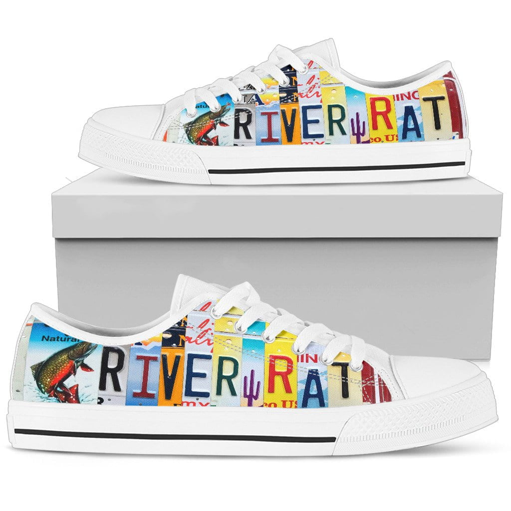 River Rat Low Top Mens Tennis Shoes White