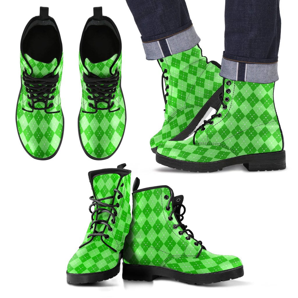 St Patricks Day Mens Leather Boots