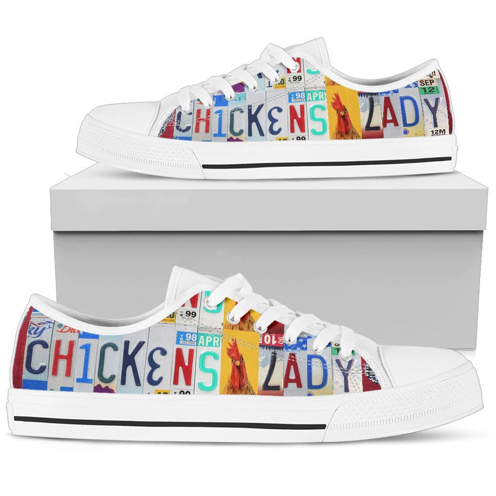Chicken Lady Low Top Womens Tennis Shoes