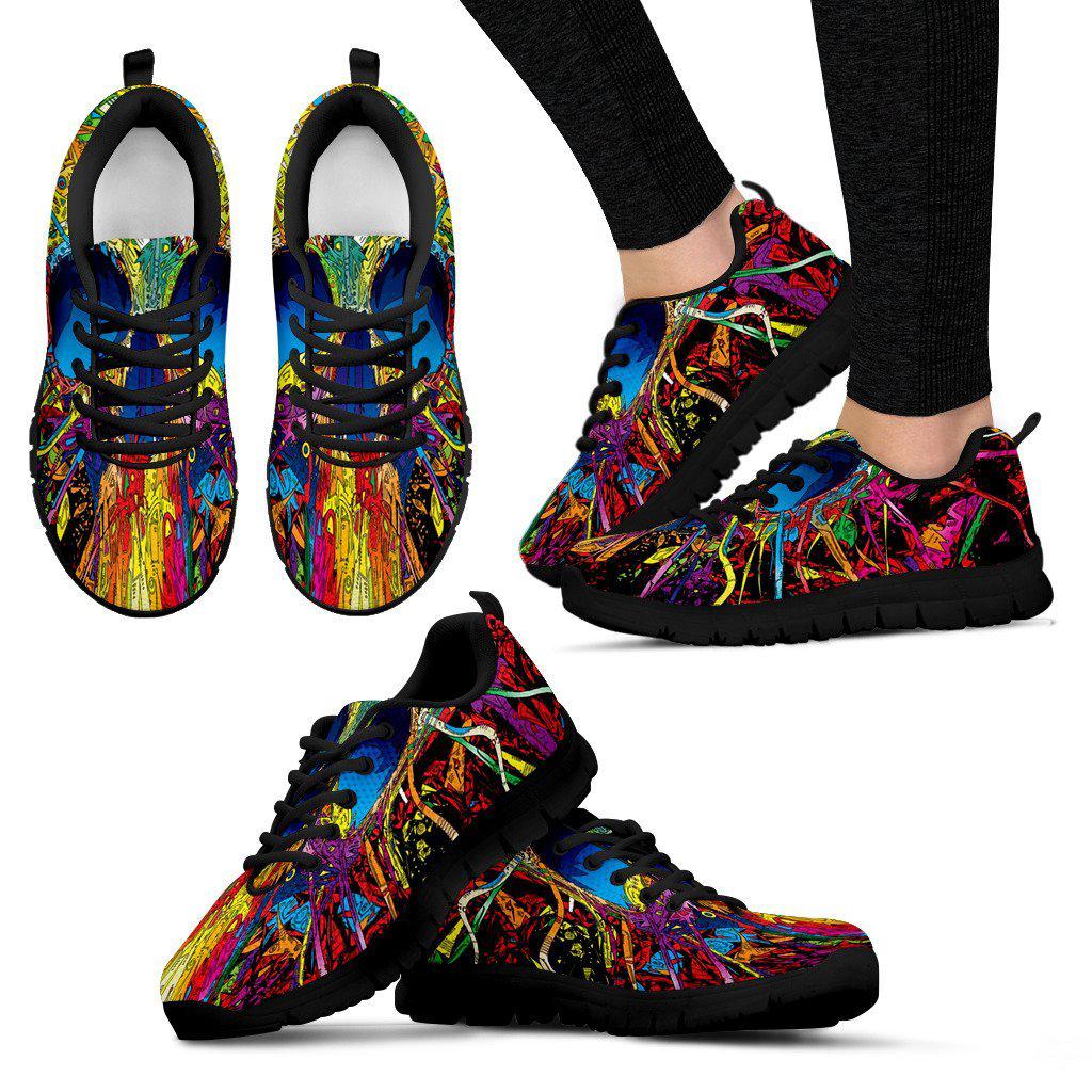 Sugar Skull White Running Shoes Womens