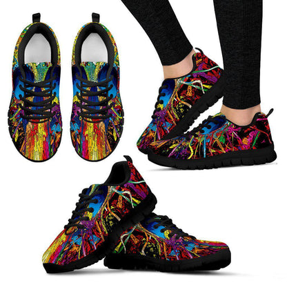 Sugar Skull White Running Shoes Womens