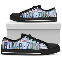 Biker Zone Low Top Womens Tennis Shoes Black
