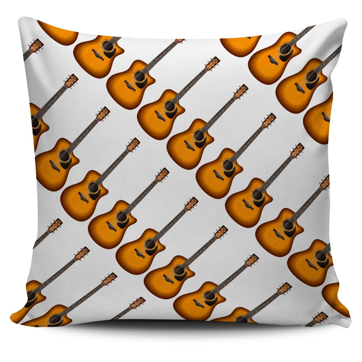 Guitar Print Music Pillow Cover