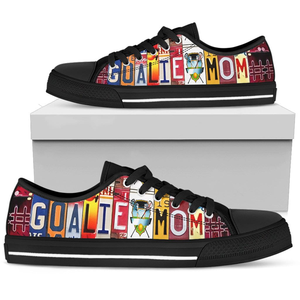 Goalie Mom Low Top Womens Tennis Shoes