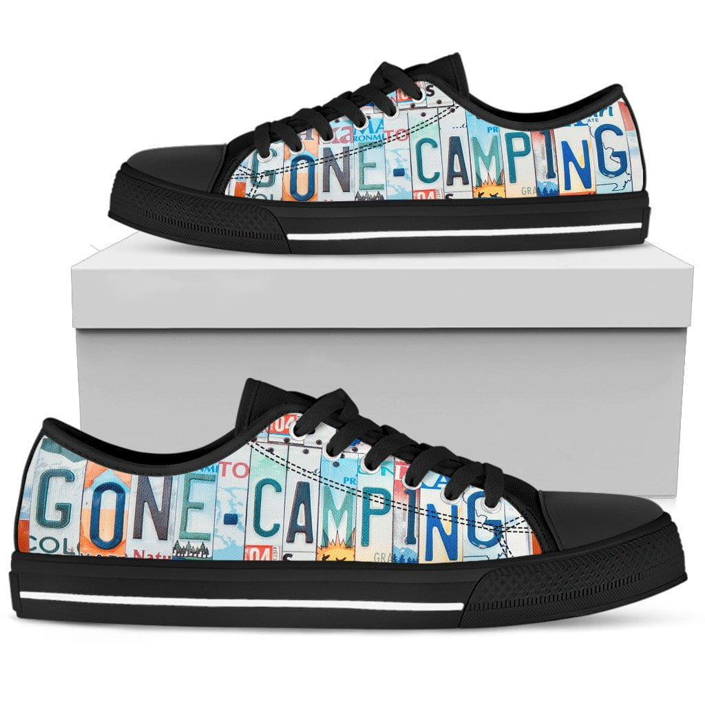 Gone Camping Low Top Womens Tennis Shoes