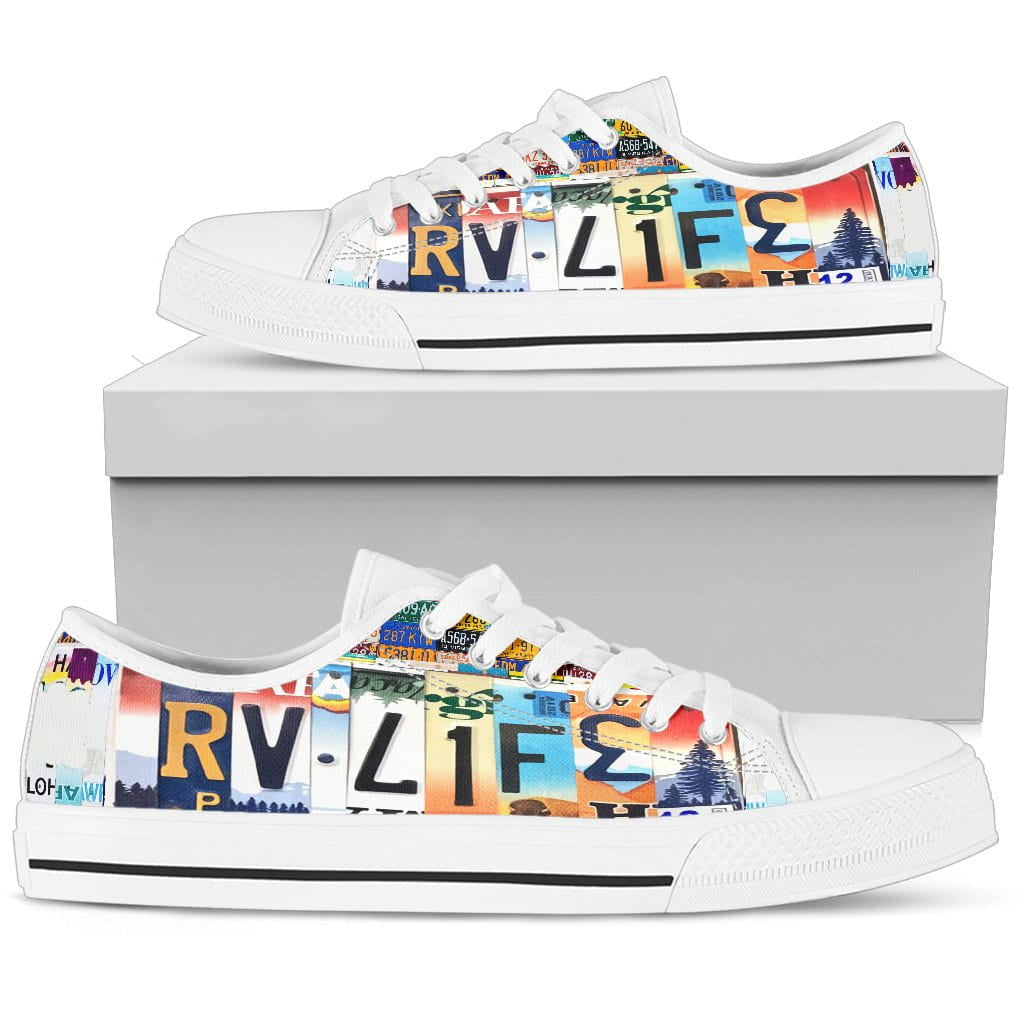 RV Life Low Top Womens Tennis Shoes White