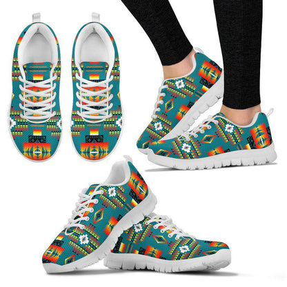 Seven Tribes Teal Sopo WOMEN'S Sneakers White Sole Tennis Shoes