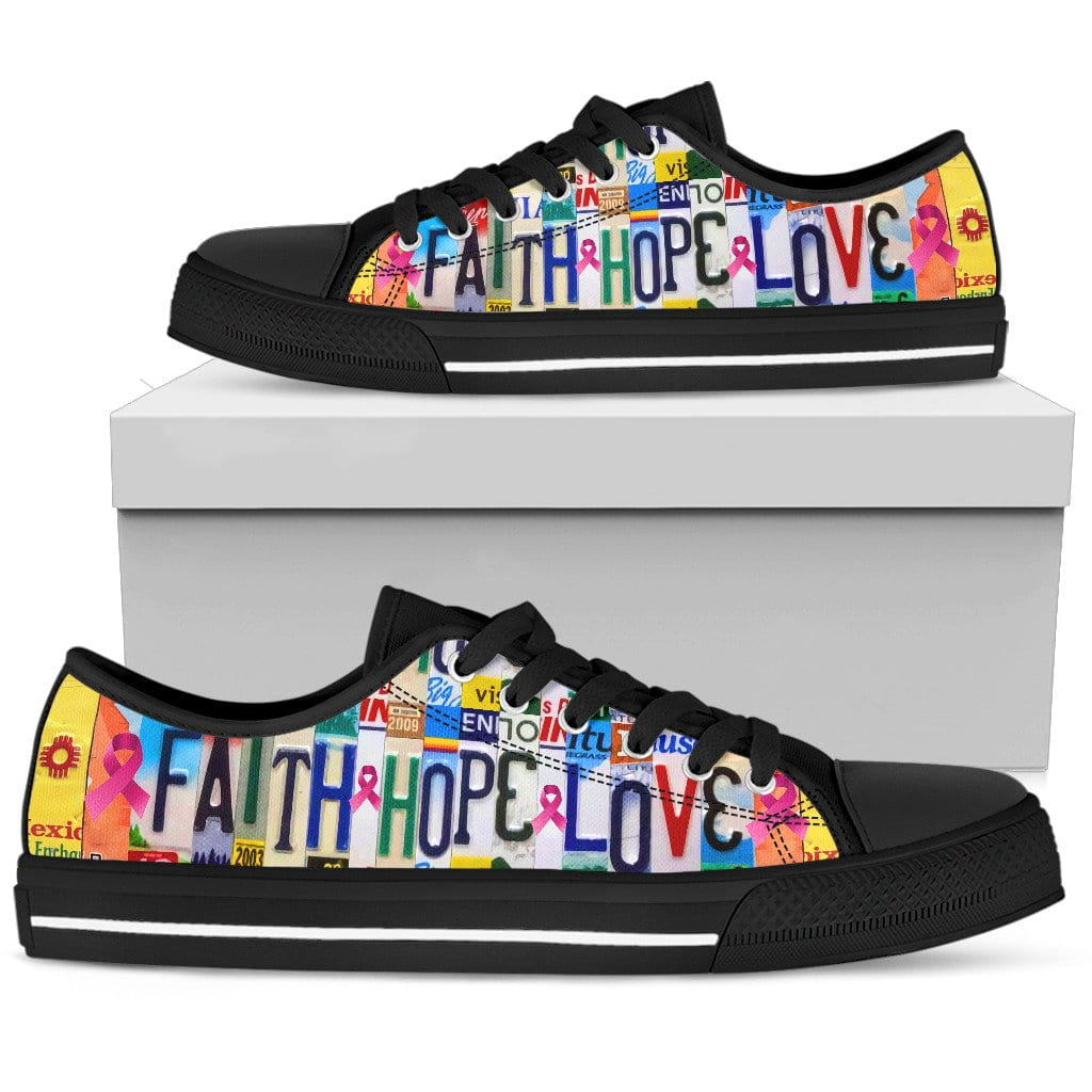 Faith Hope Love Low Top Tennis Shoes