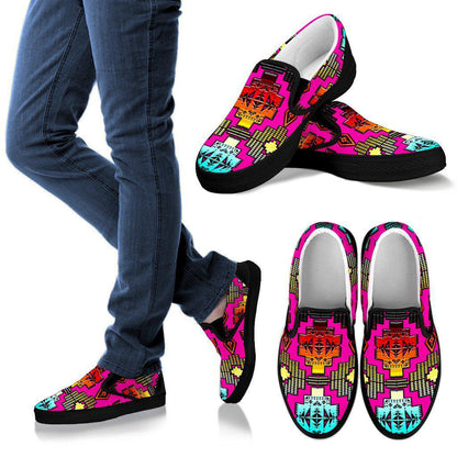 Fancy Daydream Womens Slip Ons Shoes Black Sole